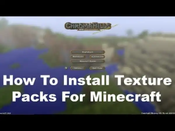Video: How To Add Texture Packs Into Minecraft